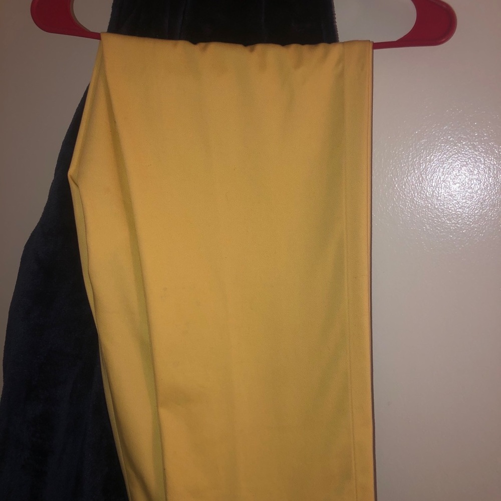 Yellow Brooks Brothers Pants